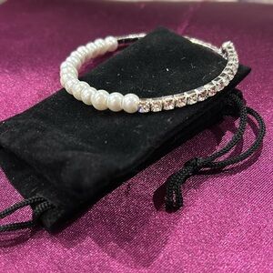 Pearl And Crystal Bracelet-Boutique-NWT